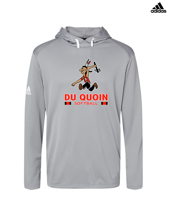 Du Quoin HS Softball Stacked - Mens Adidas Hoodie