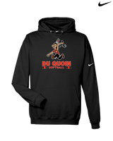 Du Quoin HS Softball Stacked - Nike Club Fleece Hoodie