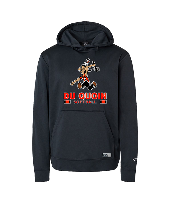 Du Quoin HS Softball Stacked - Oakley Performance Hoodie