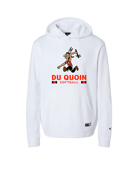 Du Quoin HS Softball Stacked - Oakley Performance Hoodie