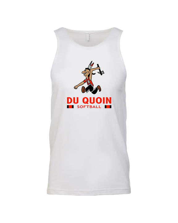 Du Quoin HS Softball Stacked - Tank Top