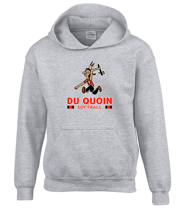 Du Quoin HS Softball Stacked - Unisex Hoodie