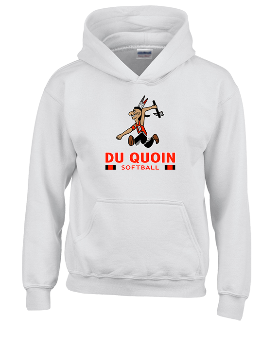 Du Quoin HS Softball Stacked - Unisex Hoodie