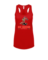 Du Quoin HS Softball Stacked - Womens Tank Top