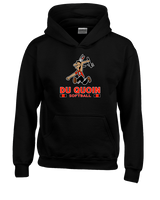 Du Quoin HS Softball Stacked - Youth Hoodie