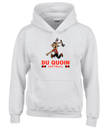 Du Quoin HS Softball Stacked - Youth Hoodie
