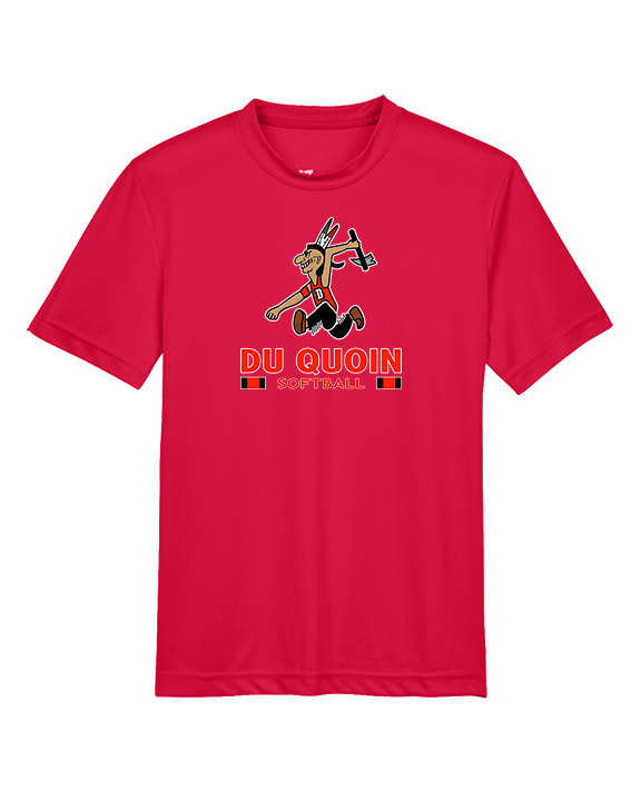 Du Quoin HS Softball Stacked - Youth Performance Shirt