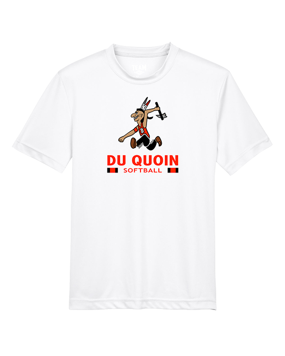 Du Quoin HS Softball Stacked - Youth Performance Shirt
