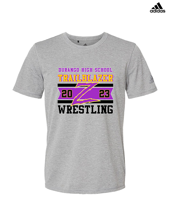 Durango HS Wrestling Stamp - Mens Adidas Performance Shirt