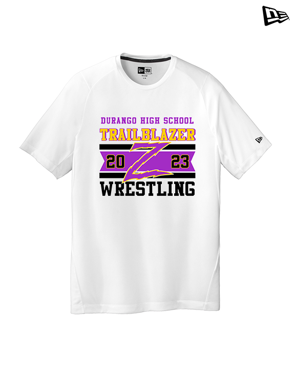 Durango HS Wrestling Stamp - New Era Performance Shirt