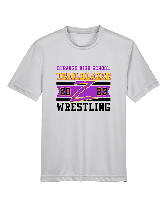 Durango HS Wrestling Stamp - Youth Performance Shirt