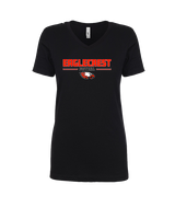 Eaglecrest HS Football Keen - Womens Vneck