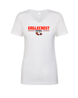 Eaglecrest HS Football Keen - Womens Vneck