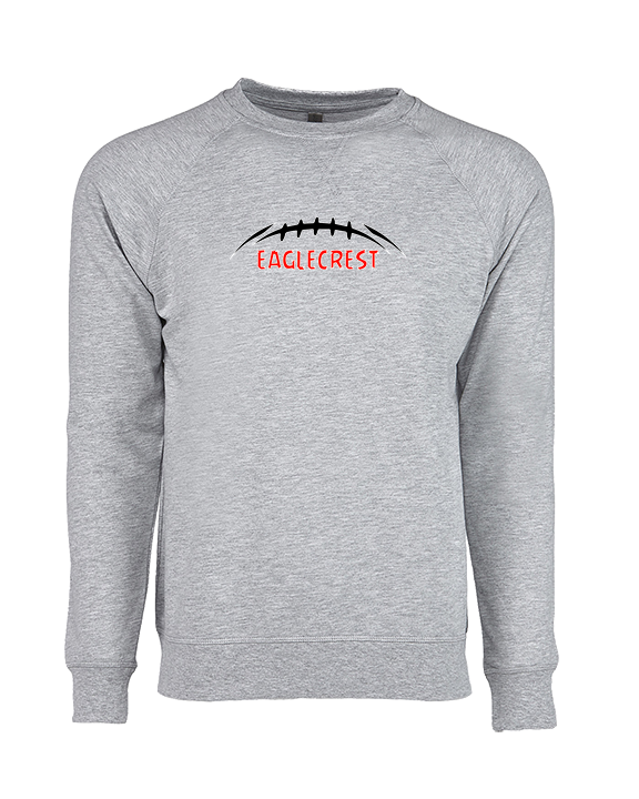 Eaglecrest HS Football Laces - Crewneck Sweatshirt