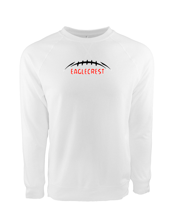 Eaglecrest HS Football Laces - Crewneck Sweatshirt