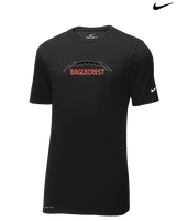 Eaglecrest HS Football Laces - Mens Nike Cotton Poly Tee