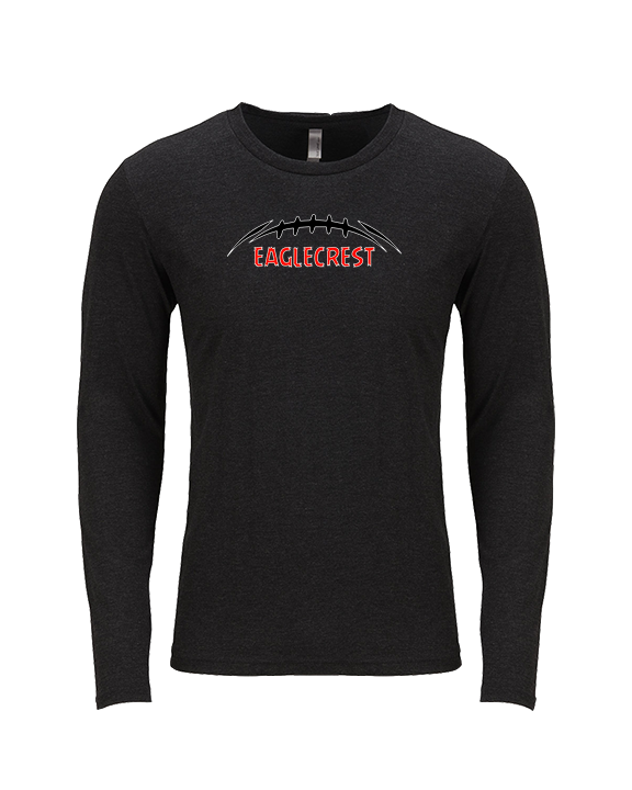 Eaglecrest HS Football Laces - Tri-Blend Long Sleeve