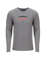 Eaglecrest HS Football Laces - Tri-Blend Long Sleeve