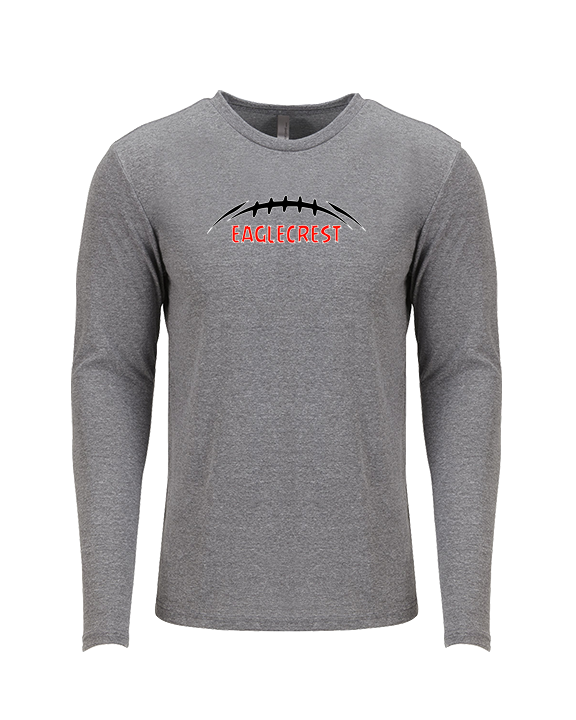 Eaglecrest HS Football Laces - Tri-Blend Long Sleeve