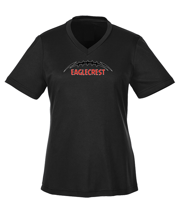 Eaglecrest HS Football Laces - Womens Performance Shirt