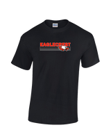 Eaglecrest HS Football Stripes - Cotton T-Shirt