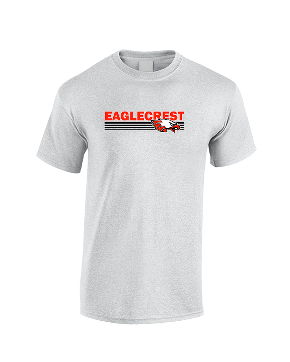 Eaglecrest HS Football Stripes - Cotton T-Shirt