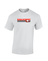 Eaglecrest HS Football Stripes - Cotton T-Shirt