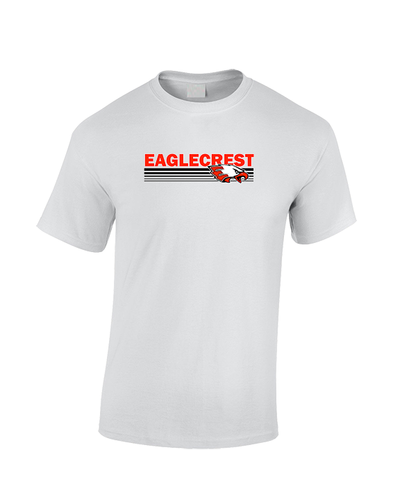 Eaglecrest HS Football Stripes - Cotton T-Shirt