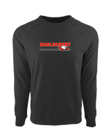 Eaglecrest HS Football Stripes - Crewneck Sweatshirt