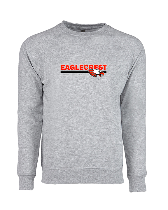 Eaglecrest HS Football Stripes - Crewneck Sweatshirt