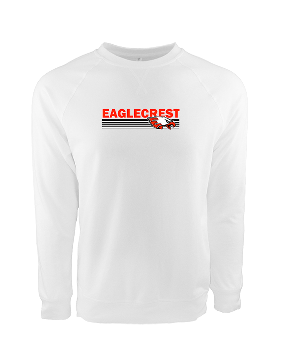 Eaglecrest HS Football Stripes - Crewneck Sweatshirt