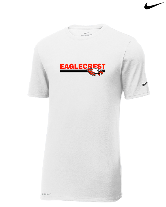 Eaglecrest HS Football Stripes - Mens Nike Cotton Poly Tee
