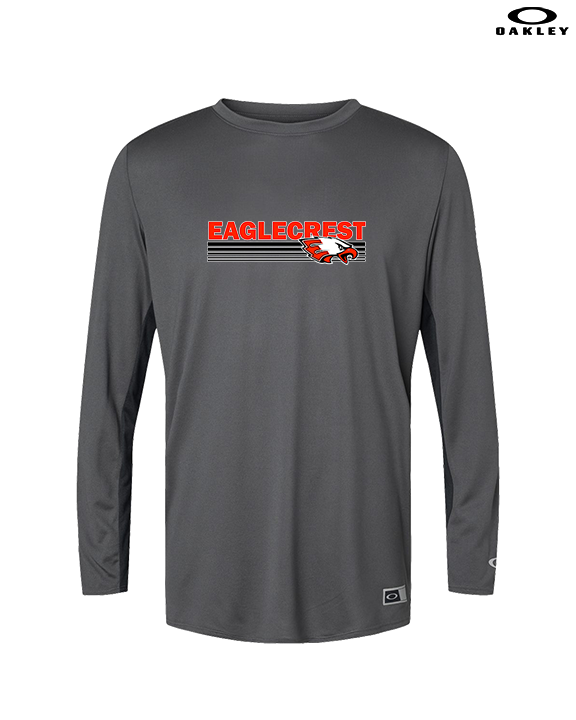Eaglecrest HS Football Stripes - Mens Oakley Longsleeve