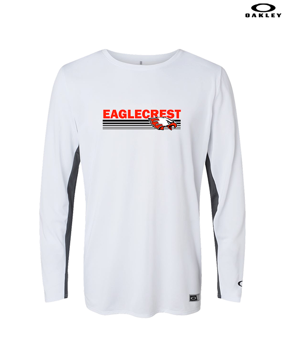 Eaglecrest HS Football Stripes - Mens Oakley Longsleeve