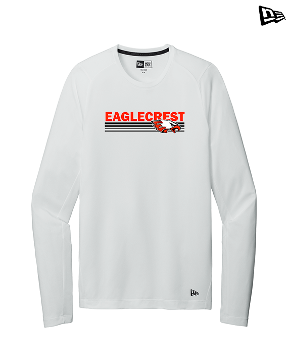 Eaglecrest HS Football Stripes - New Era Performance Long Sleeve