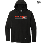 Eaglecrest HS Football Stripes - New Era Tri-Blend Hoodie
