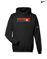 Eaglecrest HS Football Stripes - Nike Club Fleece Hoodie
