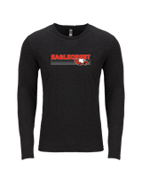 Eaglecrest HS Football Stripes - Tri-Blend Long Sleeve