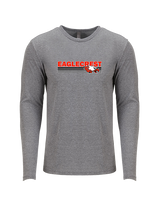 Eaglecrest HS Football Stripes - Tri-Blend Long Sleeve