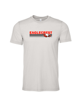 Eaglecrest HS Football Stripes - Tri-Blend Shirt