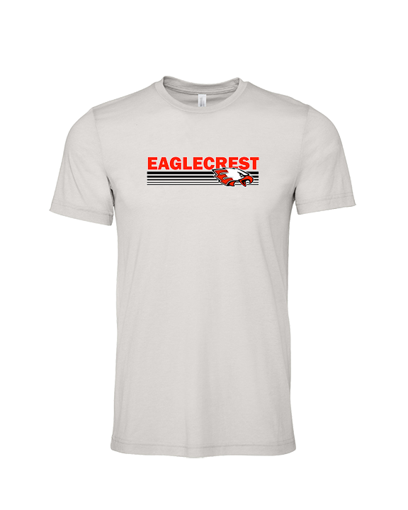 Eaglecrest HS Football Stripes - Tri-Blend Shirt
