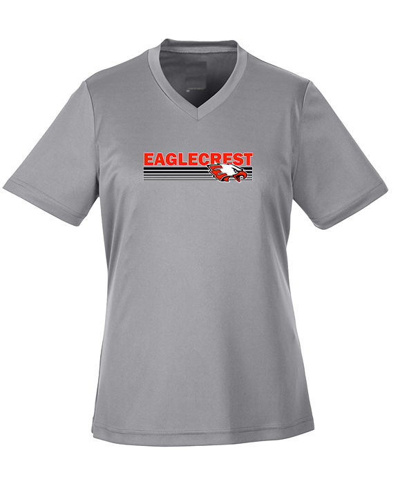Eaglecrest HS Football Stripes - Womens Performance Shirt
