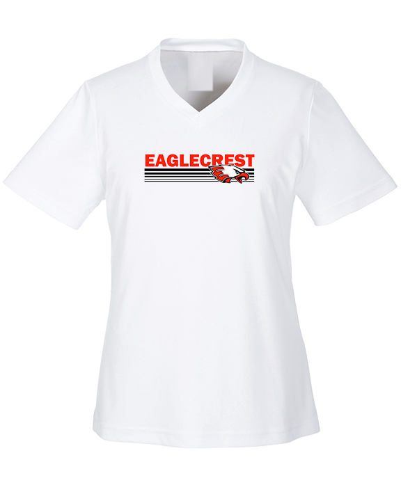 Eaglecrest HS Football Stripes - Womens Performance Shirt