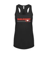 Eaglecrest HS Football Stripes - Womens Tank Top