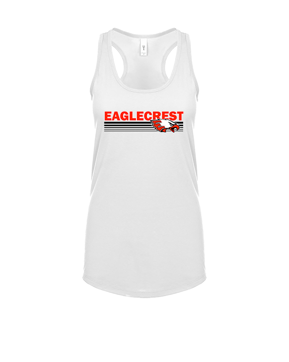 Eaglecrest HS Football Stripes - Womens Tank Top