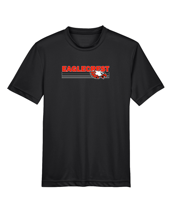 Eaglecrest HS Football Stripes - Youth Performance Shirt
