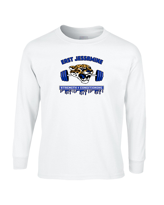 East Jessamine HS Barbell Club Logo 01 - Cotton Longsleeve