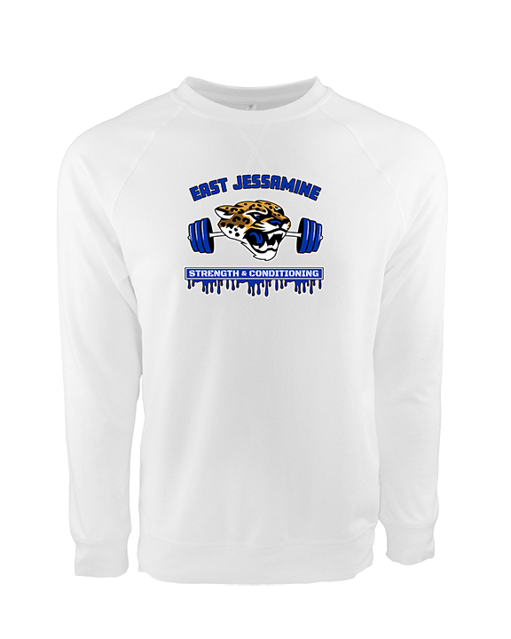 East Jessamine HS Barbell Club Logo 01 - Crewneck Sweatshirt