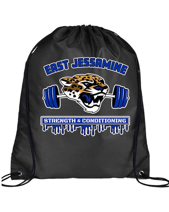 East Jessamine HS Barbell Club Logo 01 - Drawstring Bag