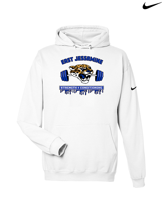East Jessamine HS Barbell Club Logo 01 - Nike Club Fleece Hoodie